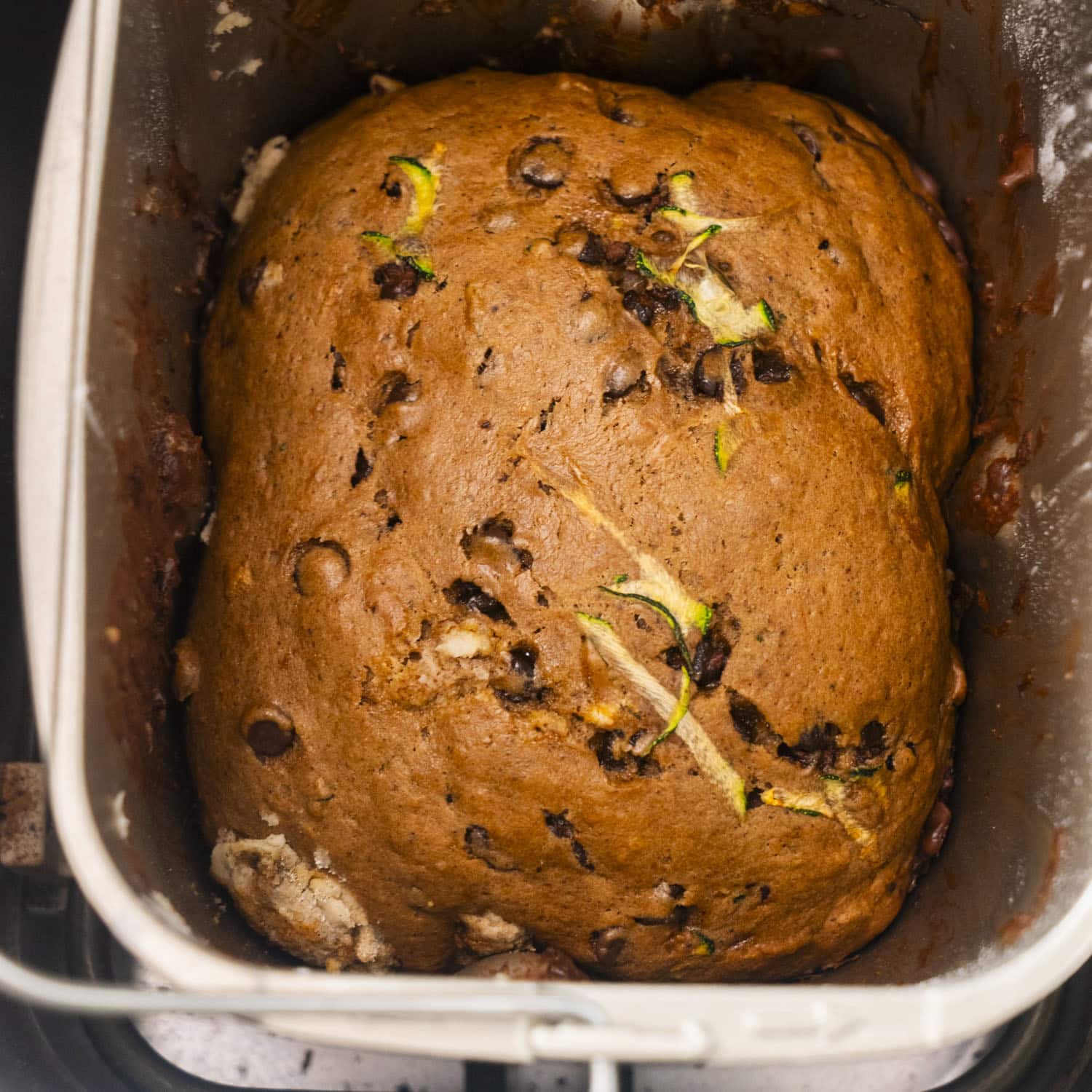 Effortless Bread Machine Zucchini Chocolate Chip Bread